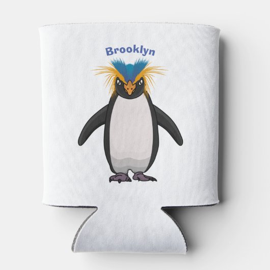 Cute macaroni penguin cartoon blikjeskoeler (Achterkant)