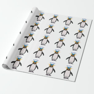 Cute macaroni penguin cartoon cadeaupapier