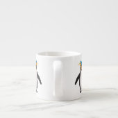Cute macaroni penguin cartoon espresso kop (Achterkant)