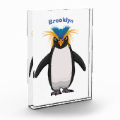 Cute macaroni penguin cartoon fotoblokken (Links)
