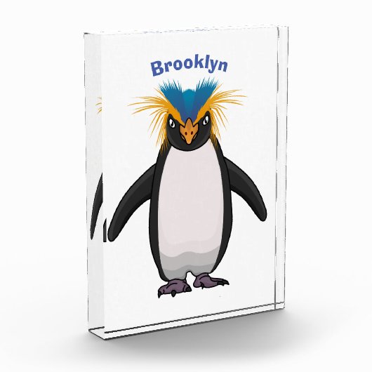 Cute macaroni penguin cartoon fotoblokken (Links)