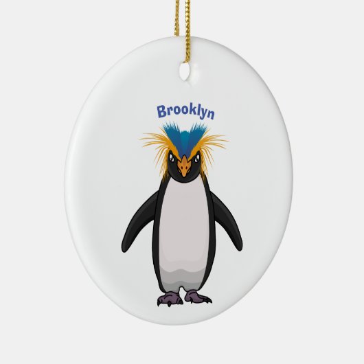 Cute macaroni penguin cartoon keramisch ornament (Rechts)