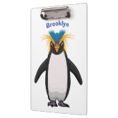 Cute macaroni penguin cartoon klembord (Links)