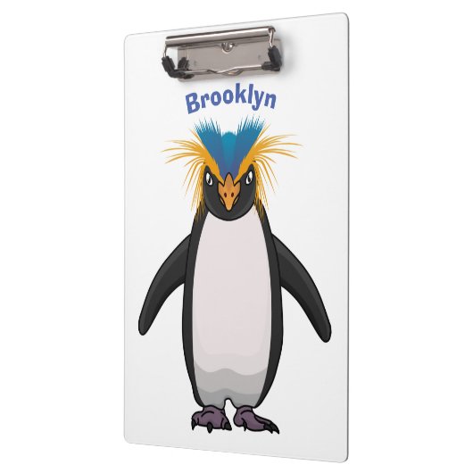 Cute macaroni penguin cartoon klembord (Links)