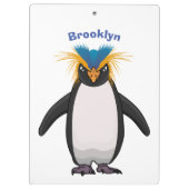 Cute macaroni penguin cartoon klembord (Achterkant)