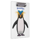 Cute macaroni penguin cartoon klembord (Rechts)