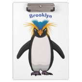 Cute macaroni penguin cartoon klembord (Voorkant)