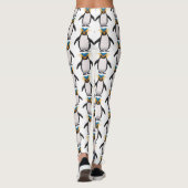 Cute macaroni penguin cartoon leggings (Achterkant)