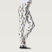 Cute macaroni penguin cartoon leggings (Rechts)