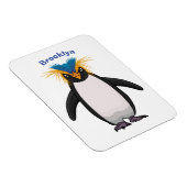 Cute macaroni penguin cartoon magneet (Rechterzijde)