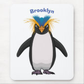 Cute macaroni penguin cartoon muismat (Voorkant)