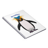 Cute macaroni penguin cartoon notitieboek (Rechterzijde)