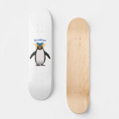 Cute macaroni penguin cartoon persoonlijk skateboard (Voorkant)
