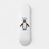 Cute macaroni penguin cartoon persoonlijk skateboard (Voorkant)