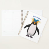 Cute macaroni penguin cartoon planner (Display)