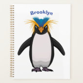 Cute macaroni penguin cartoon planner (Voorkant)