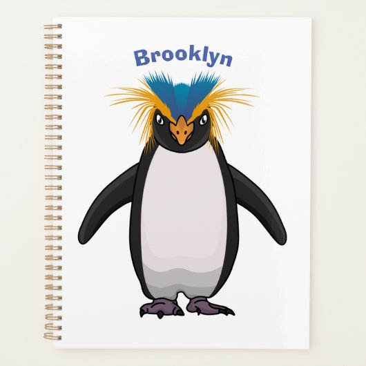 Cute macaroni penguin cartoon planner (Voorkant)
