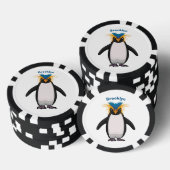 Cute macaroni penguin cartoon poker chips (Opstapeling)