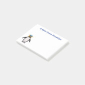 Cute macaroni penguin cartoon post-it® notes (Schuin)