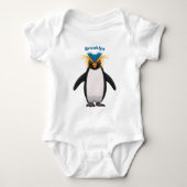 Cute macaroni penguin cartoon romper (Voorkant)