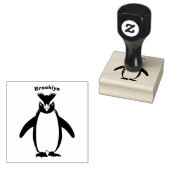 Cute macaroni penguin cartoon rubberstempel (Gestempeld)