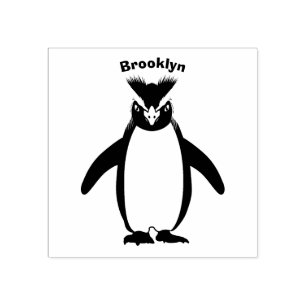 Cute macaroni penguin cartoon rubberstempel