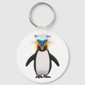 Cute macaroni penguin cartoon sleutelhanger (Voorkant)