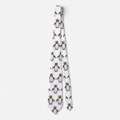 Cute macaroni penguin cartoon stropdas (Voorkant)