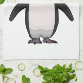 Cute macaroni penguin cartoon theedoek (Gevouwen)
