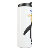 Cute macaroni penguin cartoon thermosbeker (Gedraaid links)