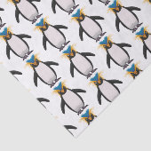 Cute macaroni penguin cartoon tissuepapier (Detail)