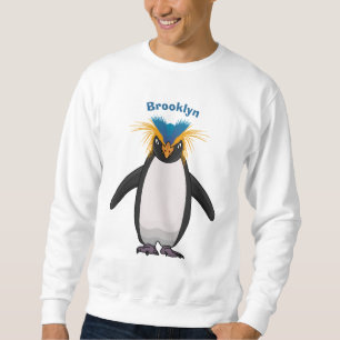 Cute macaroni penguin cartoon trui