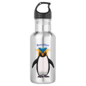 Cute macaroni penguin cartoon waterfles  (Voorkant)