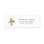 Cute Macarons op het etiket van de de standaard va (Voorkant)