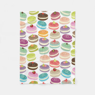 Cute Macarons Pattern Fleece Deken