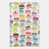 Cute Macarons Pattern Theedoek (Verticaal)