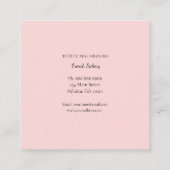 Cute macaroons op cakelstang vierkante visitekaartje (Achterkant)