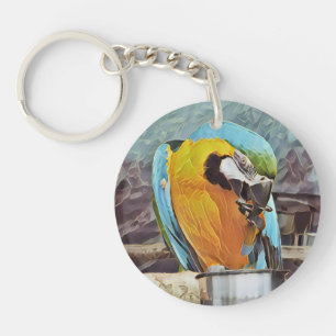 CUTE MACAW SLEUTELHANGER
