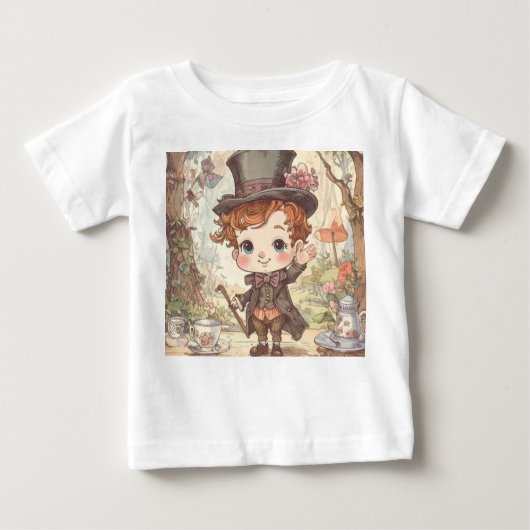 Cute Mad Hatter Whimsical Wonderland Woodland Art (Voorkant)