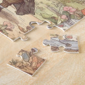 Cute Mad Hatter Whimsical Wonderland Woodland Art Legpuzzel (Zijkant)