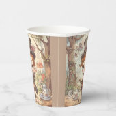 Cute Mad Hatter Whimsical Wonderland Woodland Art Papieren Bekers (Rechts)