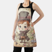 Cute Mad Hatter Whimsical Wonderland Woodland Art Schort (Insitu)