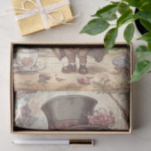 Cute Mad Hatter Whimsical Wonderland Woodland Art Tissuepapier (Geschenk)