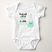 Cute made with Love and Science Beaker Green Romper (Voorkant)