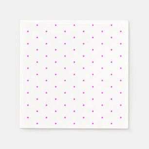 Cute magenta white mina polka stips paper servet