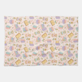 Cute Magic Boeken Pastel Roze Theedoek (Horizontaal)