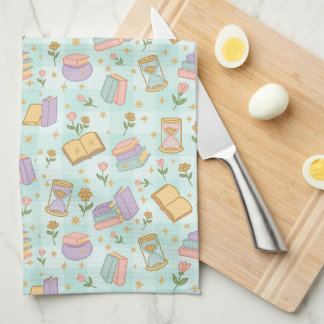 Cute Magic Books Groen Theedoek