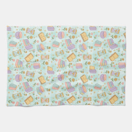 Cute Magic Books Groen Theedoek