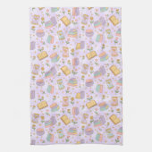 Cute Magic Books Paarse Keukenhanddoeken (Verticaal)