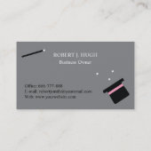 Cute Magic Bunny Pet en Wand Visitekaartje (Achterkant)